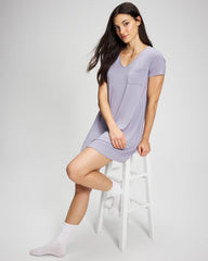Soma / Short Sleeve Sleepshirt LAVENDER CLOUD
