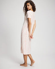 Soma / Short Sleeve Long Sleepshirt COQUETTE VALENTINE CHAMP