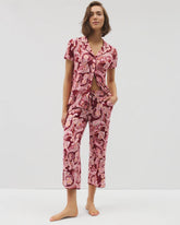 Soma / Piped Crop Pajama Pants KASHMIR PAISLEY KISS