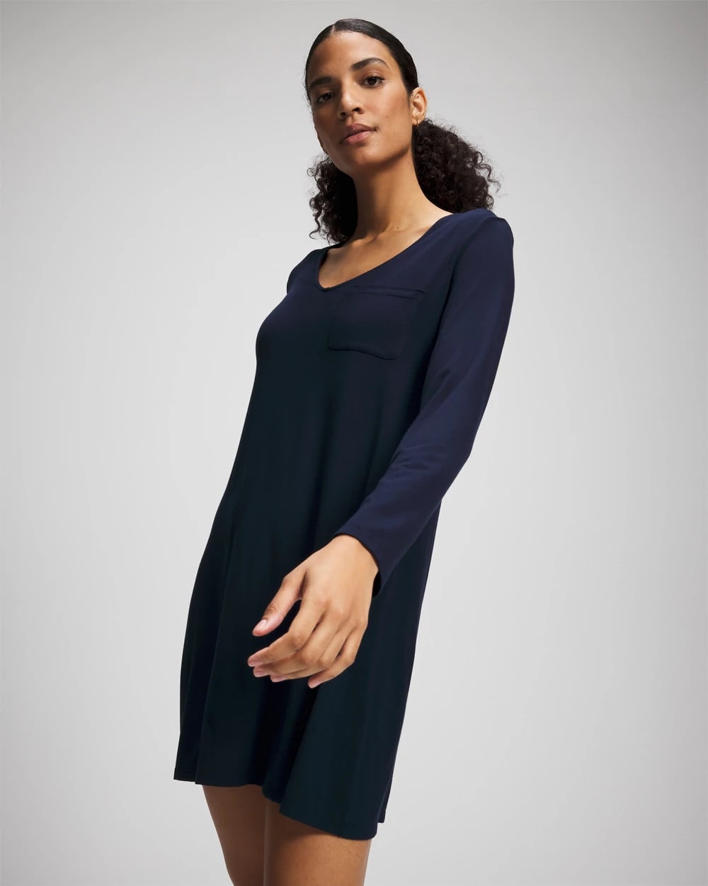 Soma / Long-Sleeve Sleepshirt NIGHTFALL NAVY