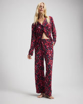 Soma / Printed Pajama Pant HOLLY JOLLY RED VELVET