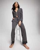 Soma / Printed Pajama Pant MIDNIGHT STRIPE GREEN JOL