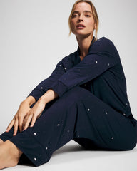 Soma / Printed Pajama Pant SILVER DEW DROP/NAVY