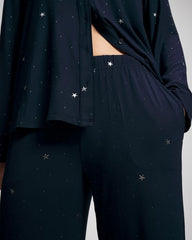 Soma / Printed Pajama Pant SILVER DEW DROP/NAVY