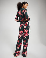 Soma / Printed Pajama Pant COTTAGE FLORAL GREEN
