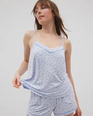 Soma / Piped Pajama Cami MERRY DOT OCEAN AIR