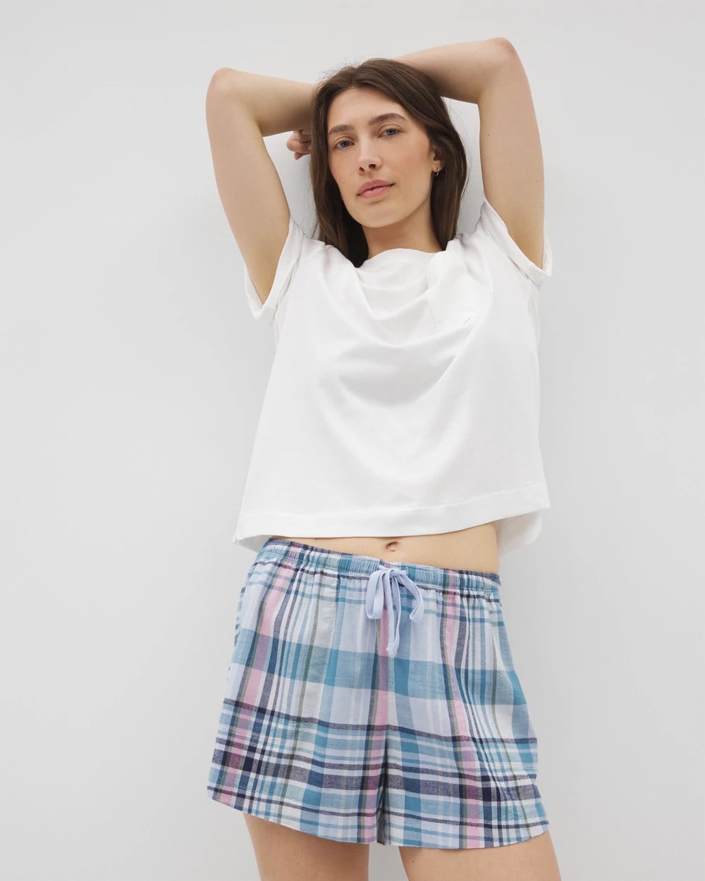 Soma / Printed Pajama Short VILLA PLAID OCEAN AIR