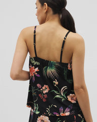 Soma / Pajama Cami PARADISE PLUMES BLACK