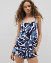 Soma / Tie-Front Pajama Cami TROPICAL BREEZE SKY