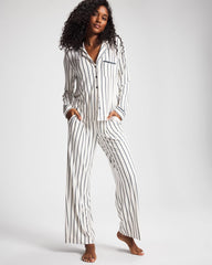 Soma / Printed Pajama Pant UNWIND STRIPE CHAMPAGNE