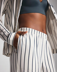 Soma / Printed Pajama Pant UNWIND STRIPE CHAMPAGNE
