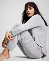 Soma / Ankle Pajama Pant PEACEFUL DOT HEATHER