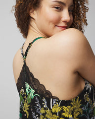 Soma / Lace Pajama Cami OASIS PALMS BLACK/WS