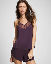Soma / Lace Trim Pajama Short PLUM PERFECT
