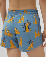 Soma / Pajama Shorts FELINE FUN BLUE HEAVEN