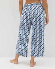 Soma / Cropped Pajama Pants PRISM GEO MID NAVY