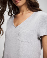 Soma / Short-Sleeve Sleepshirt HEATHER OPAL GRAY