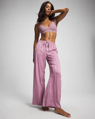 Soma / Shadow Stripe Pajama Pant LILAC WINE