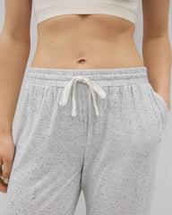 Soma / Slub Banded Ankle Pajama Pant BLUE SLUB
