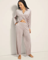 Soma / bed Wide-Leg Pajama Pants SILVER TAUPE