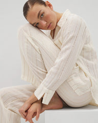 Soma / Cotton Gauze Pajama Pant CHAMPAGNE STRIPE