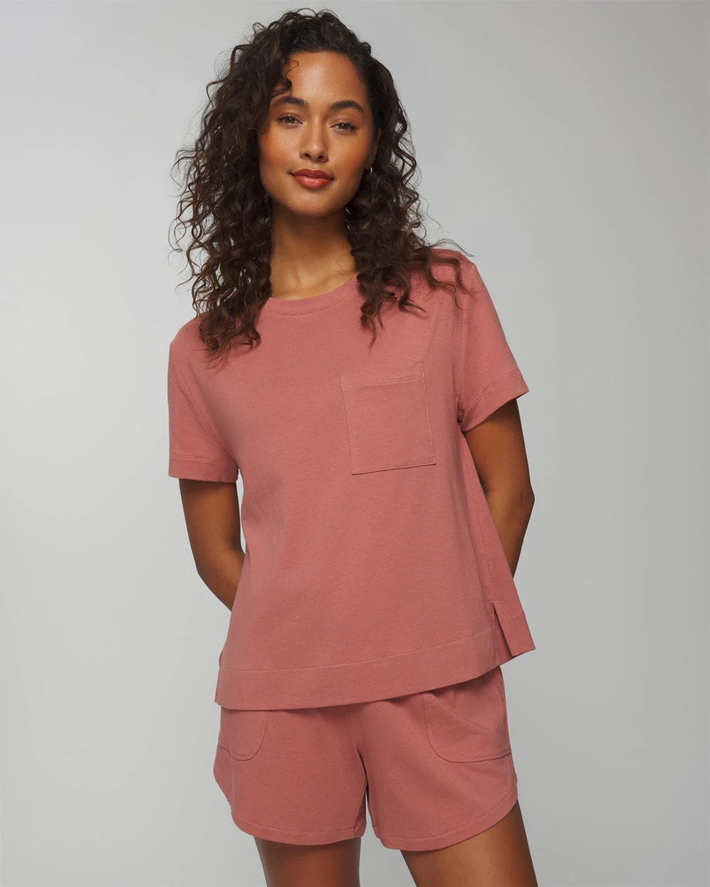 Soma / Short-Sleeve Pocket Pajama Tee