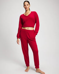 Soma / Banded Pajama Bottom PAINT THE TOWN RED