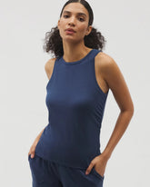 Soma / Ruched Pajama Tank INK BLUE