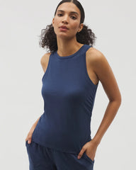 Soma / Ruched Pajama Tank INK BLUE