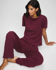 Soma / Short-Sleeve Pocket Pajama Tee VELVET PLUM