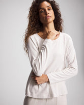 Soma / Most Loved Cotton Long Sleeve Pajama Tee HEATHER CRYSTAL