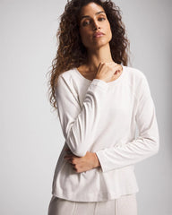 Soma / Most Loved Cotton Long Sleeve Pajama Tee HEATHER CRYSTAL