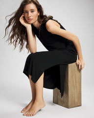 Soma / Long Tank Sleepshirt BLACK