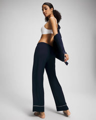 Soma / Solid Piped Pajama Pants NIGHTFALL NAVY