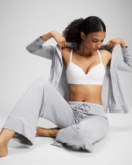 Soma / Solid Piped Pajama Pants HEATHER OPAL GRAY