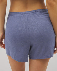 Soma / Lightweight Rib Knit Pajama Shorts HEATHER DUSK
