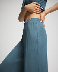 Soma / Lightweight Rib Knit Wide Leg Pajama Pants TAPESTRY