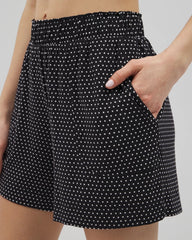 Soma / Long Pajama Shorts THOUGHTFUL DOT BLACK