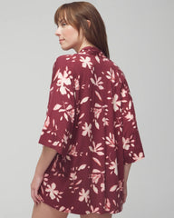 Soma / Pajama Cardi BUDDING ROMANCE VERMILL