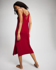 Soma / Lace Midi Nightgown PAINT THE TOWN RED