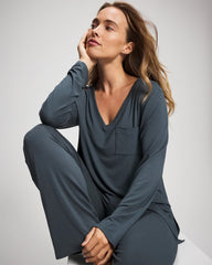 Soma / Long Sleeve Pajama Tee PETROL