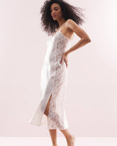 Soma / Soma's Sexiest Silk Lace Gown IVORY