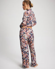 Soma / Ankle Pajama Pants PETAL MOSAIC PETROL