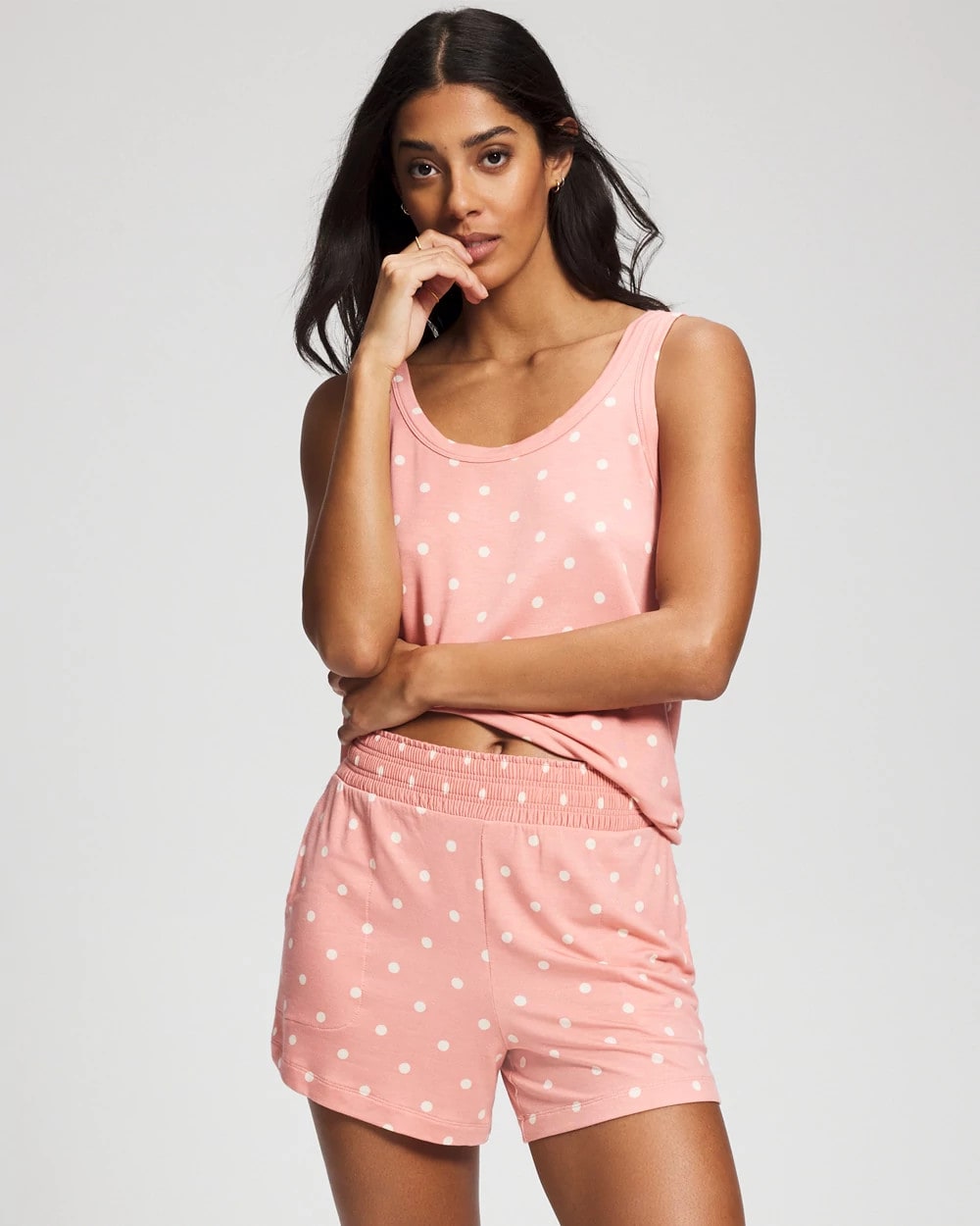 Soma / Pajama Shorts DREAMY DOT MID BLUSH PINK