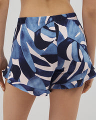 Soma / Ruffle Pajama Shorts TROPICAL BREEZE SKY