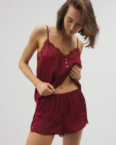 Soma / Lace Trim Pajama Short FIRST KISS