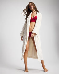 Soma / Textured Plush Long Robe CHAMPAGNE DREAMS