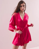 Soma / Silk Short Robe PERFECT PINK