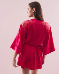 Soma / Silk Short Robe PERFECT PINK