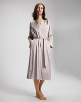 Soma / Lace Long Robe GRAY GLASS